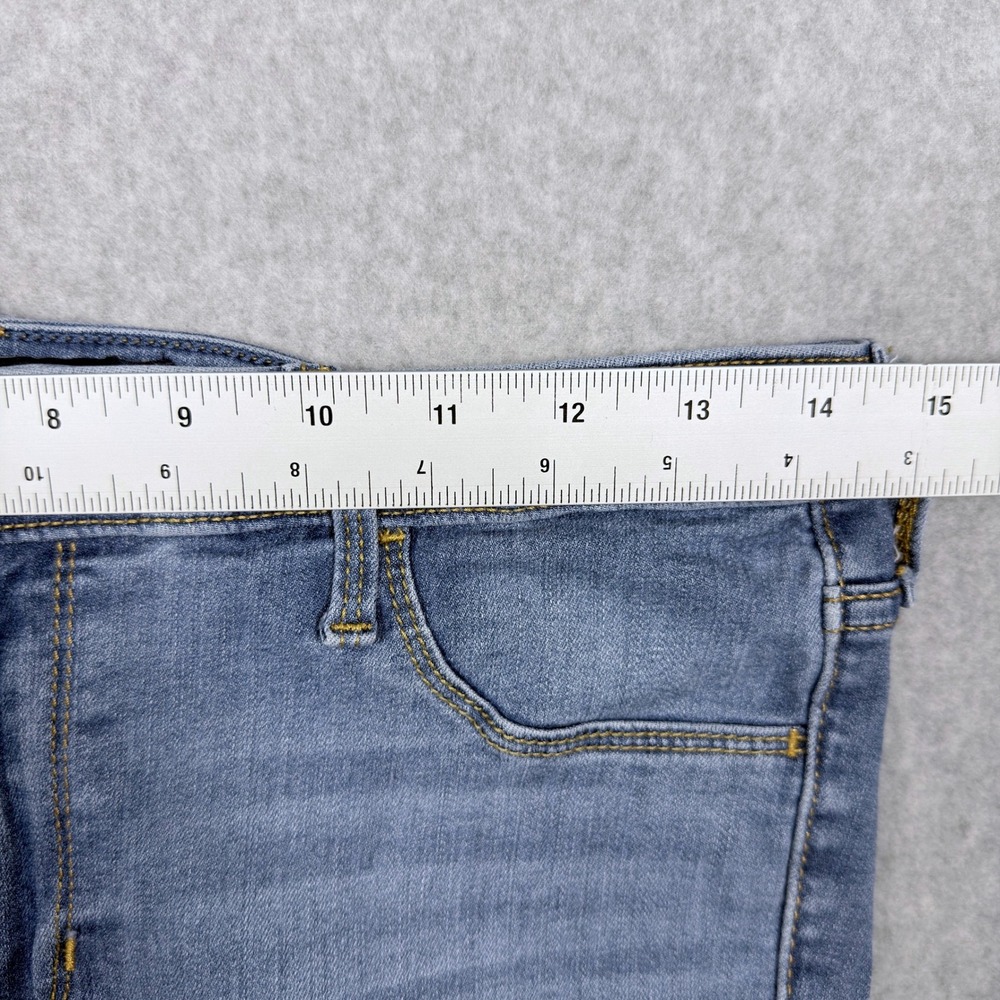 Hollister Mid-Rise Jean Legging Distressed Blue Denim Size W29 L26 - Picture 6 of 9